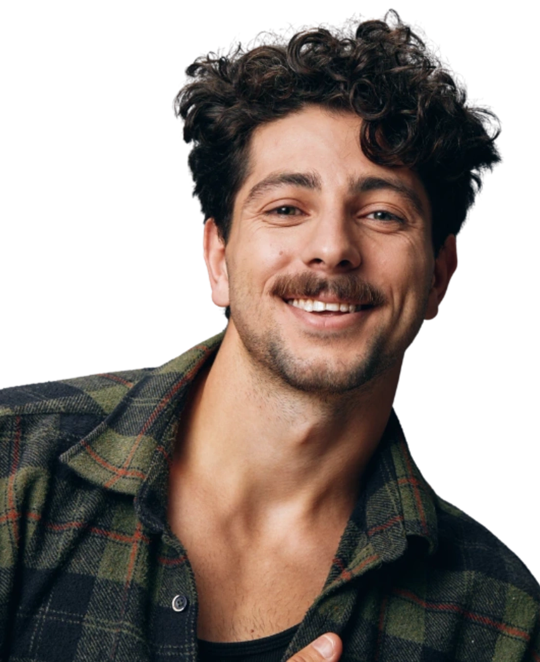Hombre sonriendo con confianza